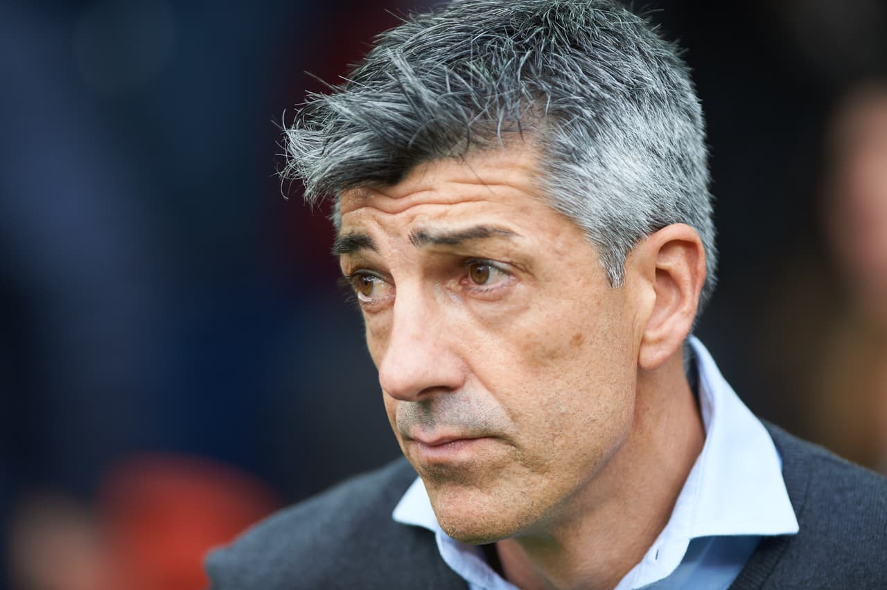 Imanol Alguacil se responsabilizó en rueda de prensa por da debacle de la Real 5-2 ante el Sevilla.