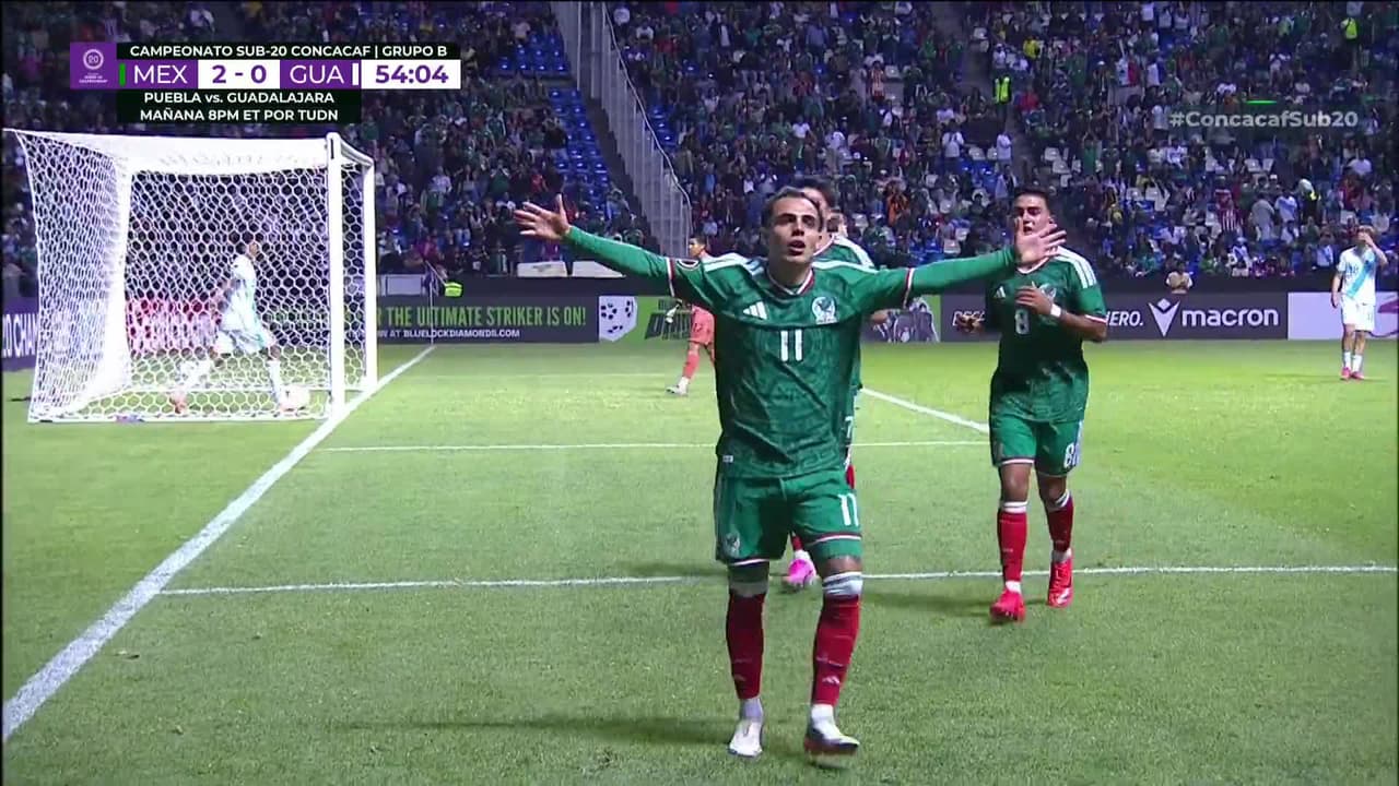 ¡Hugo Camberos consigue el 2-0! Tras el rebote, el esférico le queda para enviarlo a las redes