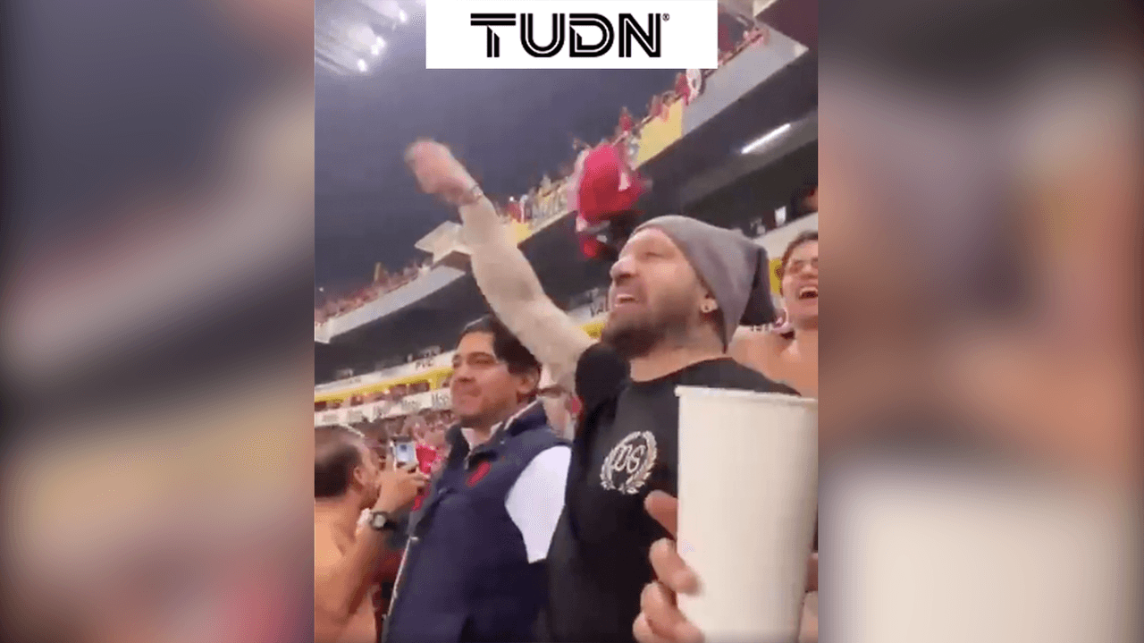 Matías Vuoso alentó al Atlas en el Estadio Jalisco