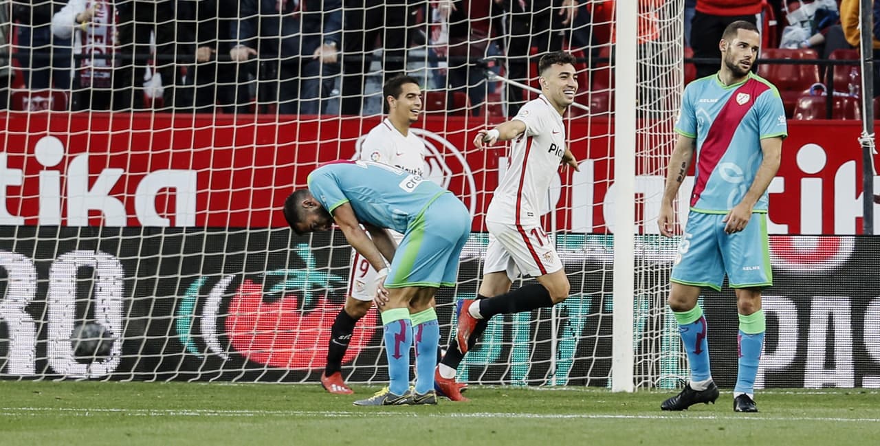 Sevilla goleó 5-0 a Rayo Vallecano en la Jornada 34 de la Liga de España y se acerca a la Champions League, con cinco tantos en el segundo tiempo que resignan al descenso cada vez más a su rival de turno.