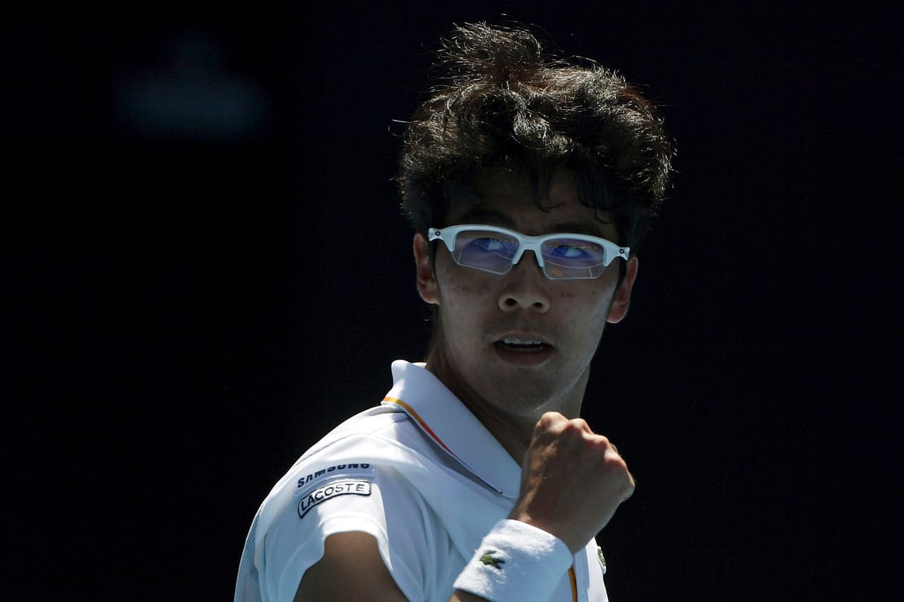 Este coreano se ratificó como una promesa del tenis mundial y lo hizo en un gran escenario como es el primer Grand Slam del tenis mundial en la temporada.