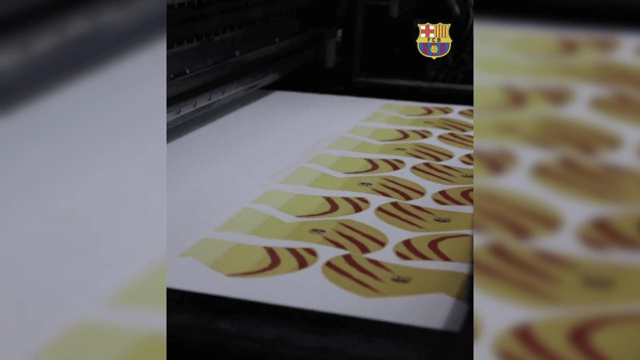 Los colores de la bandera de Cataluña están presentes en los cubrebocas.