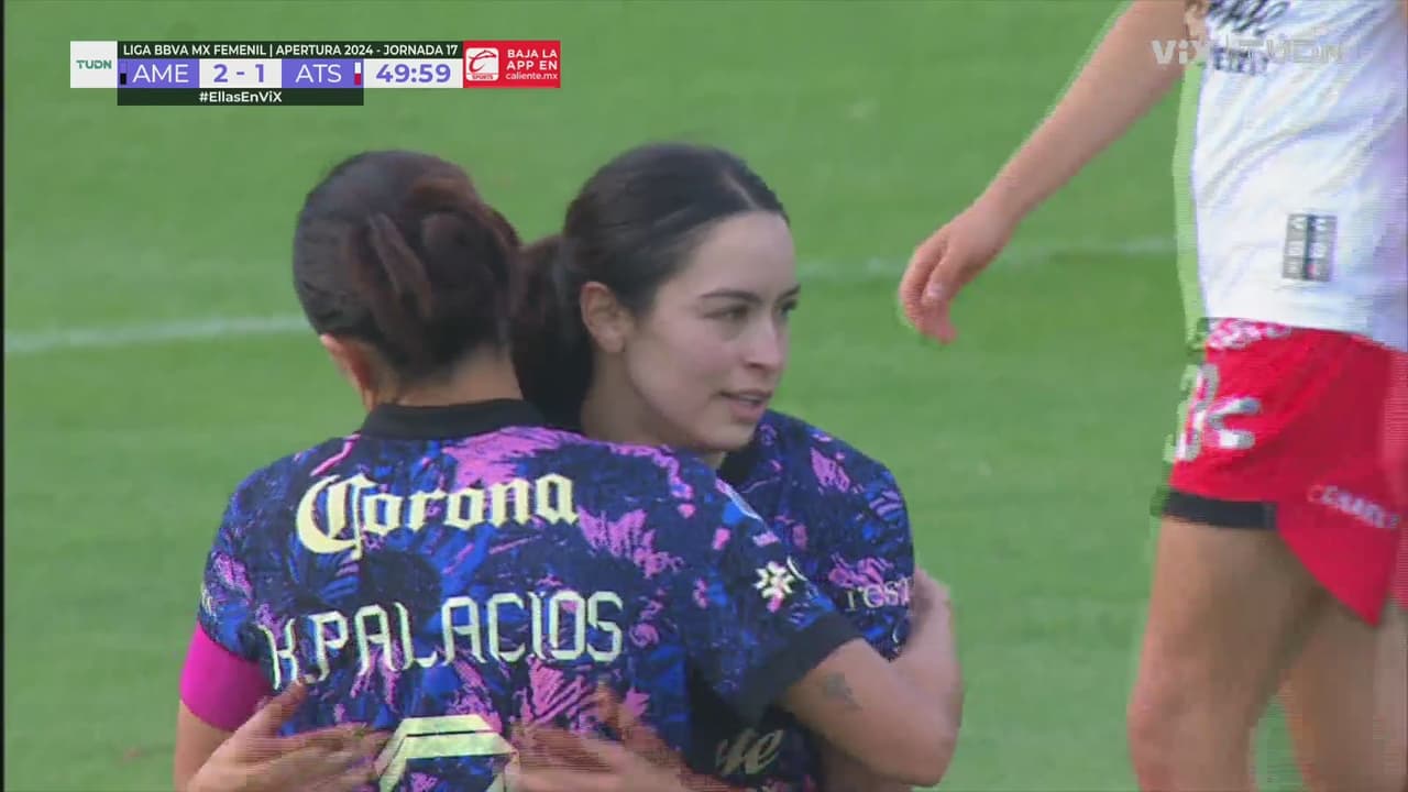 ¡Es el tercero! Scarlett Camberos define el 3-1 para el América
