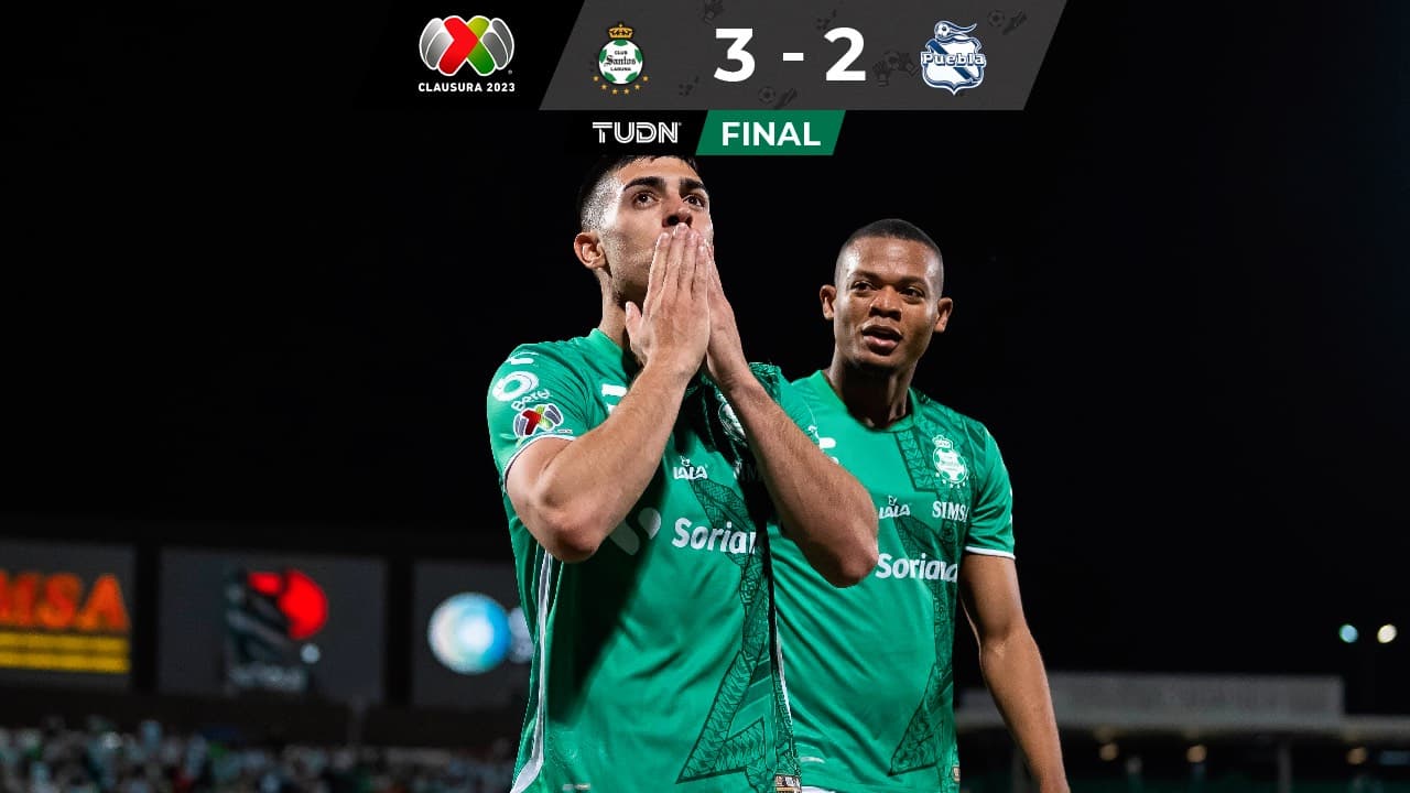 Santos rompe racha de cinco juegos sin ganar y hunde al Puebla