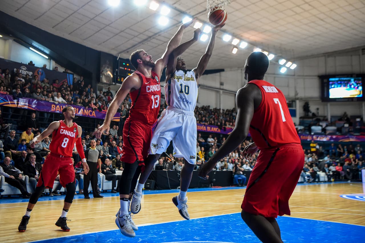 El gran golpe de Islas Vírgenes lo dio en su debut al vencer a Canadá por 83-71.
