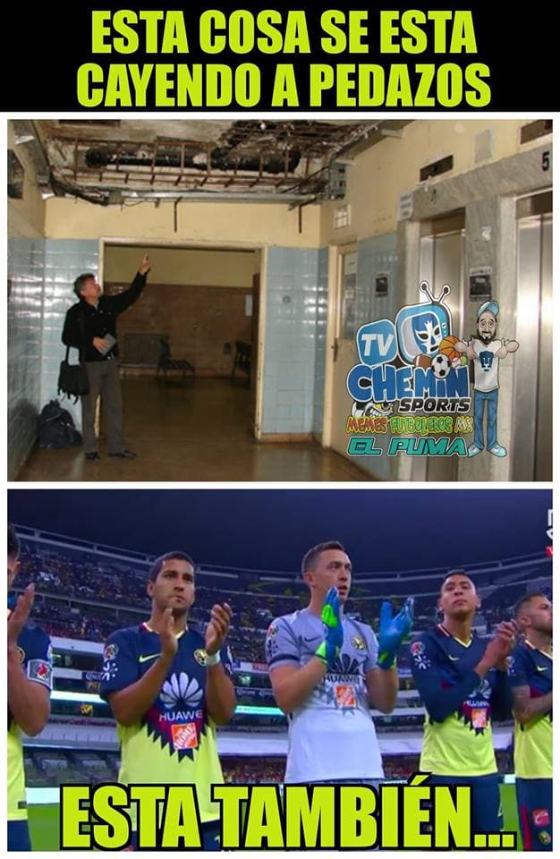 La caída de las Águilas y el empate de último minuto de los Pumas protagonizan los mejores memes de la Jornada.
