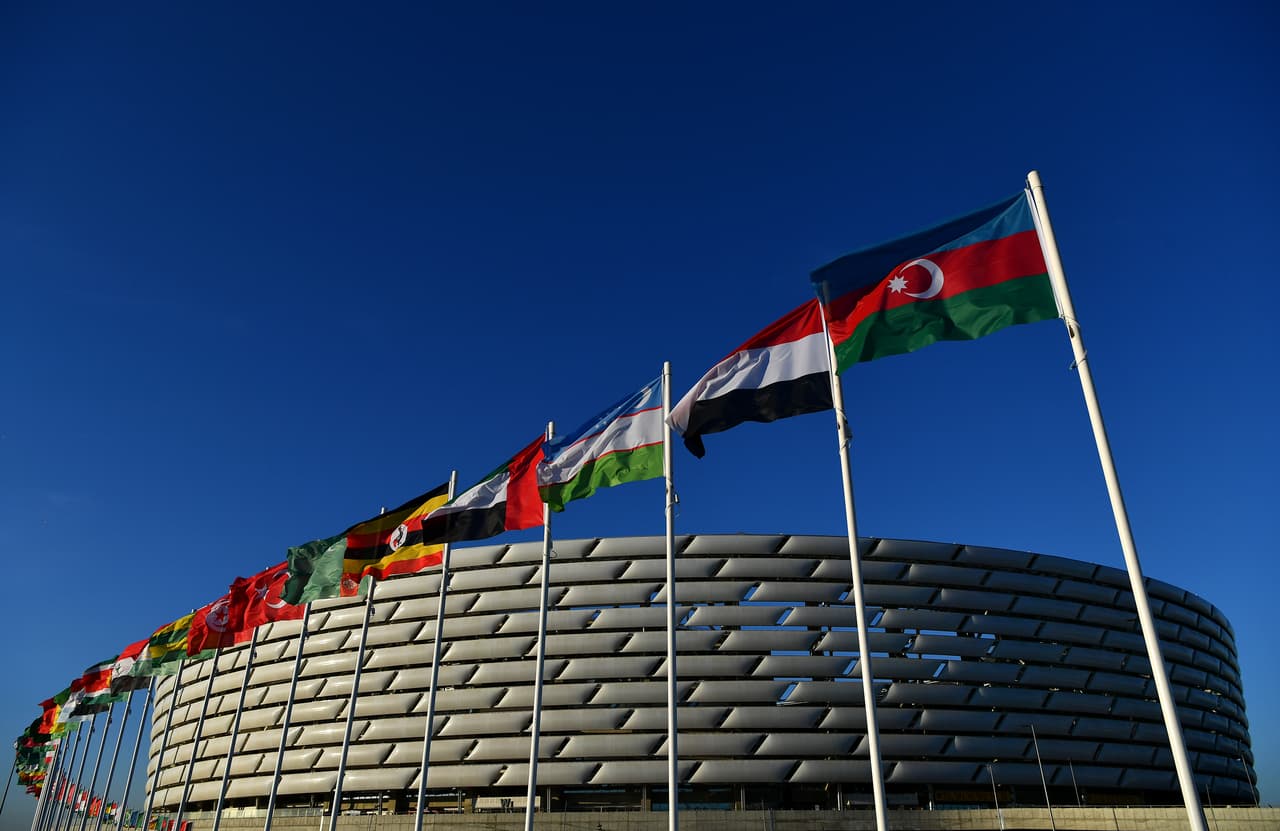 Estadio Olímpico de Bakú, en Azerbaiyán.