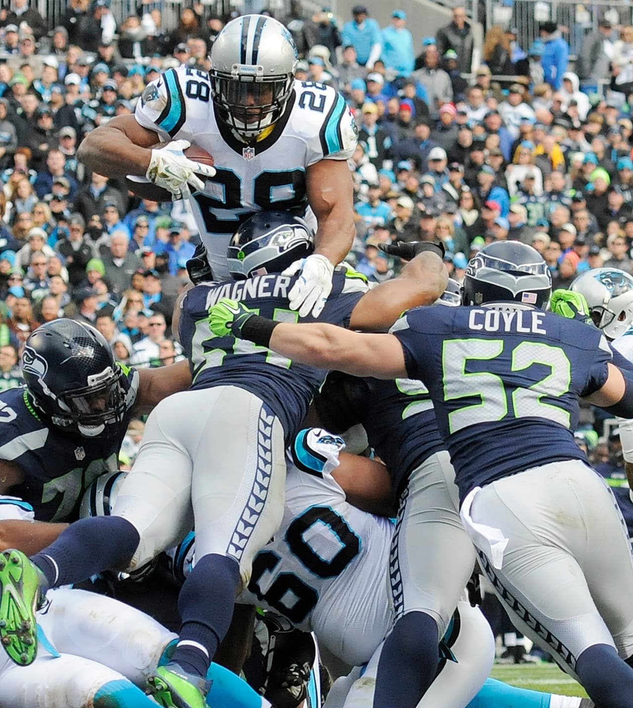 Esta vez fue de una yarda el TD.