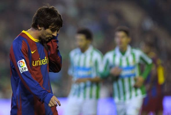 Más tarde el propio Messi falló un penalti de terrible modo.