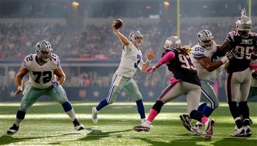 Los Cowboys se quedaron sin brillo ante los Patriots con un contundente marcador de 30-6 en la Semana 5. Checa lo mejor del duelo.