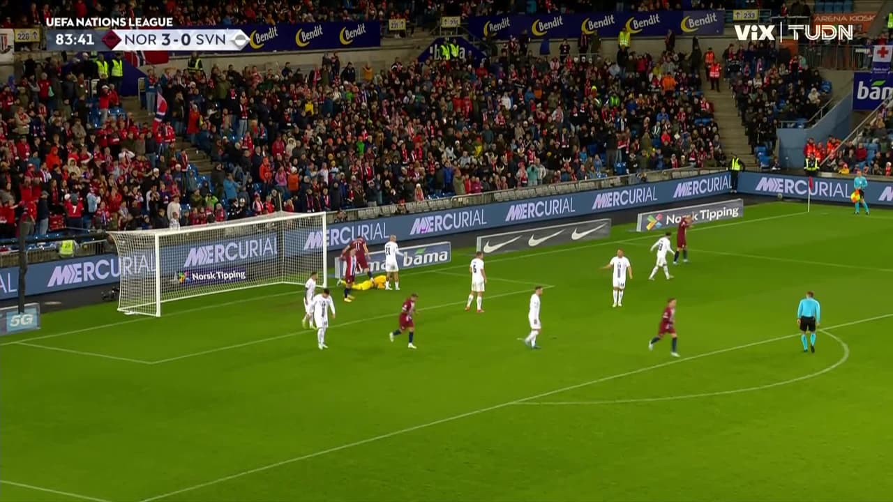 ¡Haaland se pierde el tercer gol!