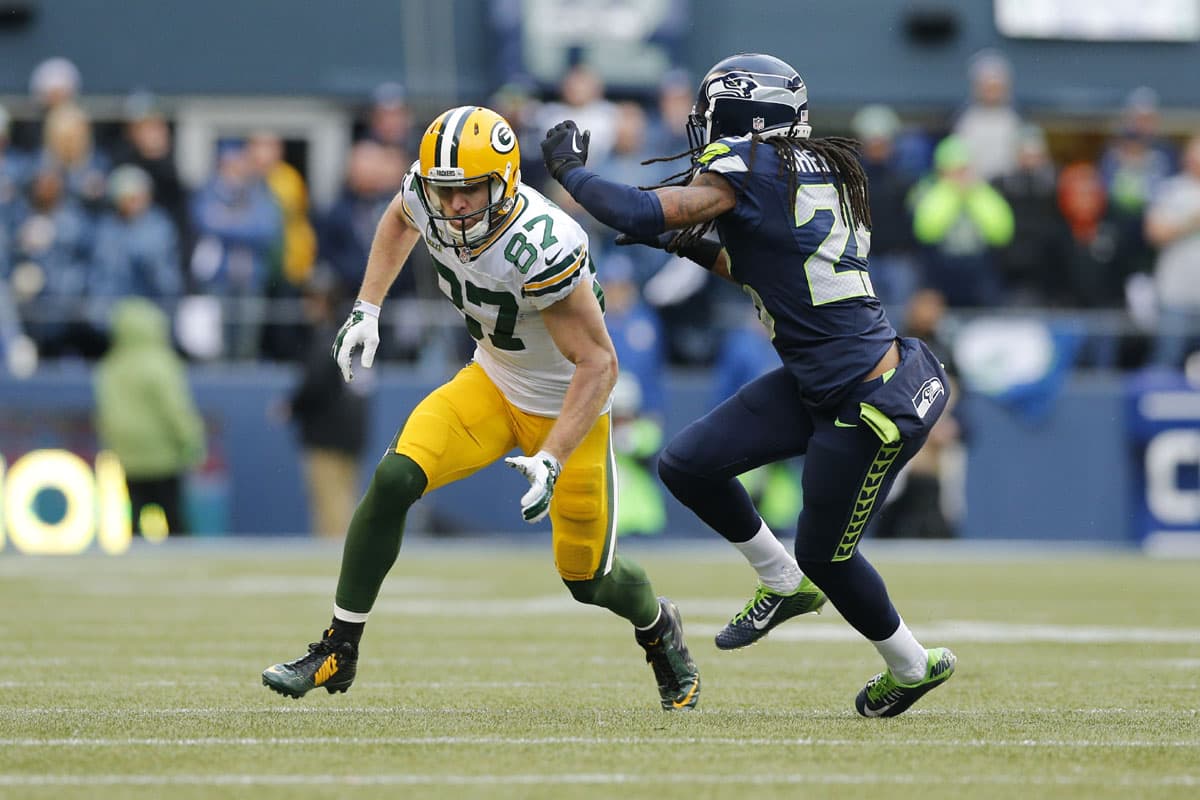 #2 Jordy Nelson, Green Bay Packers: Es raro que un gran receptor con velocidad pueda convertirse en un Pulido corredor de rutas, pero eso es lo que lo separa de otros en la posición (AP-NFL).