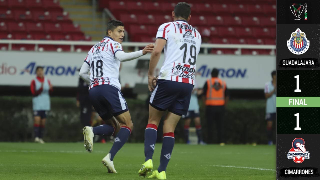 Cimarrones sorprendió y le robó un punto a Chivas en el Akron