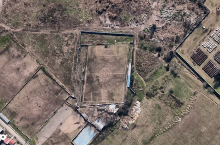 El estadio de la Topadera desde las alturas