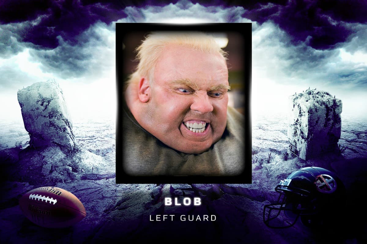 Blob – Guardia izquierdo: Inmovible para darle espacio a la línea ofensiva, pero hay algo de preocupación acerca de su trabajo de pies y peso.