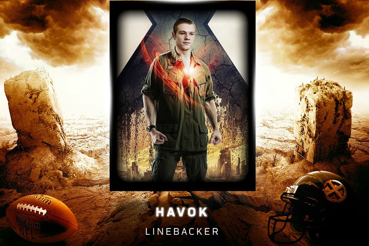 Havok - Linebacker: Un atleta explosivo que puede estallar en cualquier esquema ofensivo.