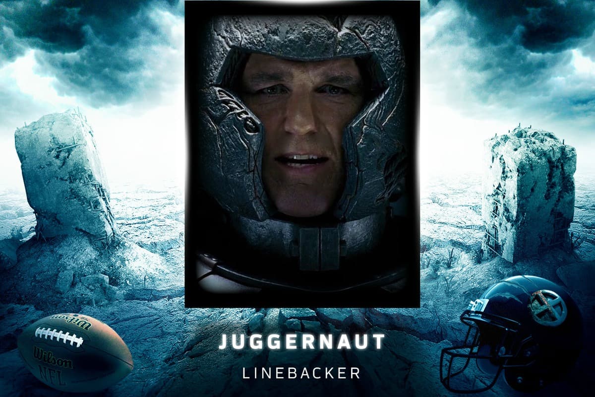 Juggernaut - Linebacker: Una vez que se pone en marcha nada lo detiene. Claro, ese podría ser un problema cuando hay castigos por fuera de lugar.