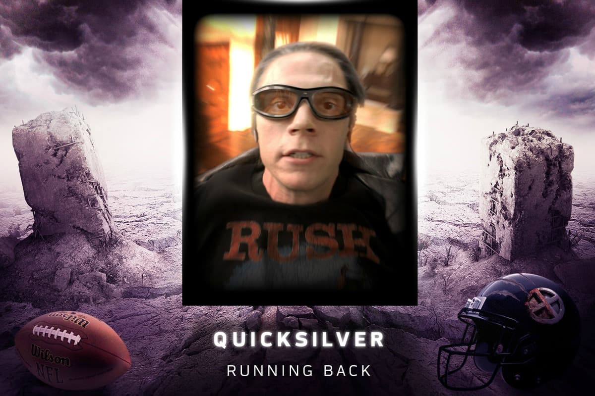 Quicksilver - Corredor: Registrando la mejor marca de la historia en la prueba de velocidad de las 40 yardas junto con cortes a velocidad de la luz.