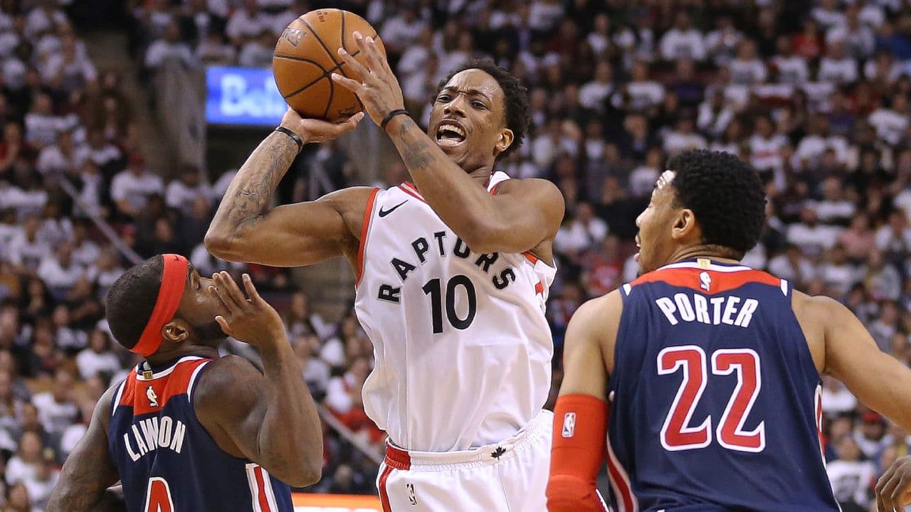 DeMar DeRozan fue una pesadilla para los Wizards.
