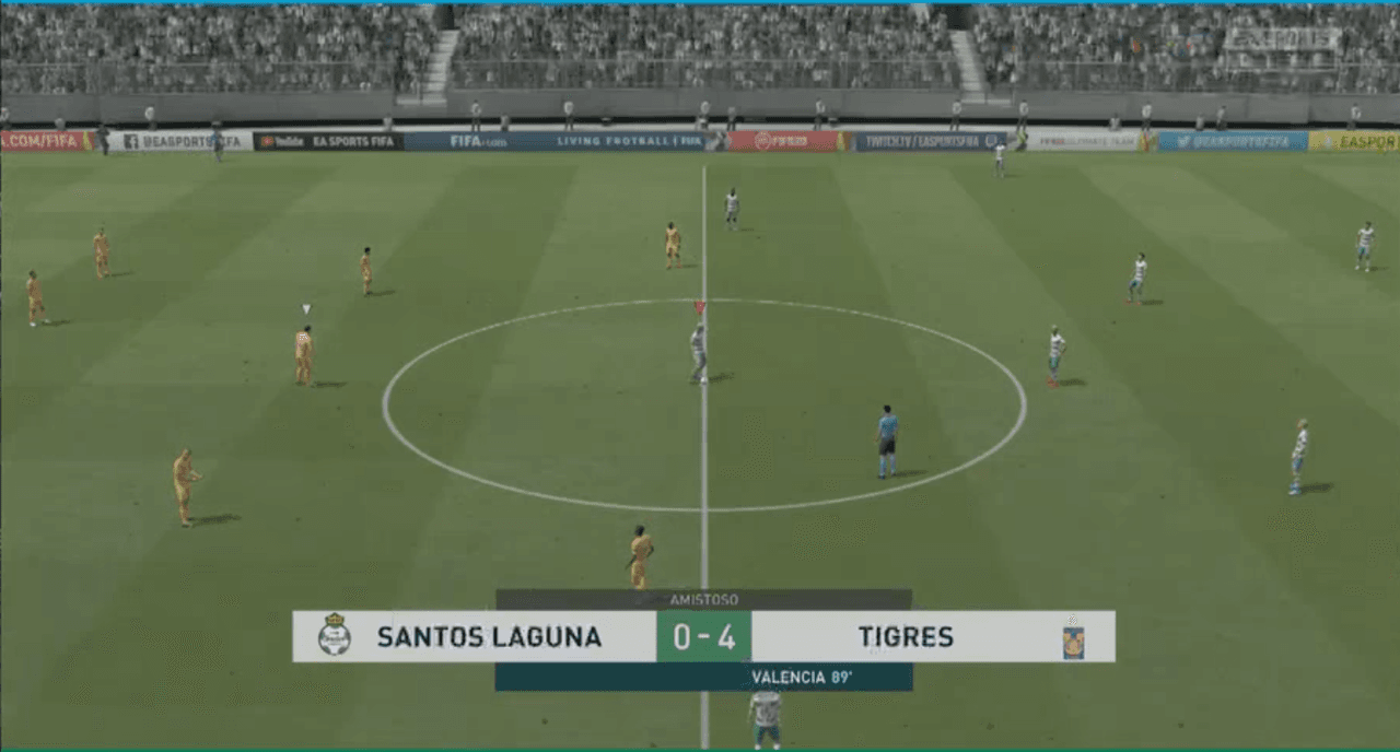 Gran actuación de Francisco Venegas otorga primer triunfo a Tigres en eLiga MX ante el poderoso Santos que no metió ni las manos.