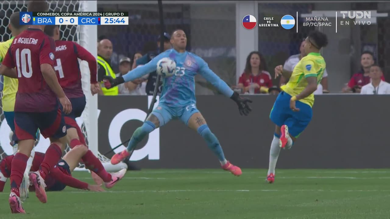 ¡Perdona Brasil! Raphinha remata y Sequeira le vuelve a tapar el tiro