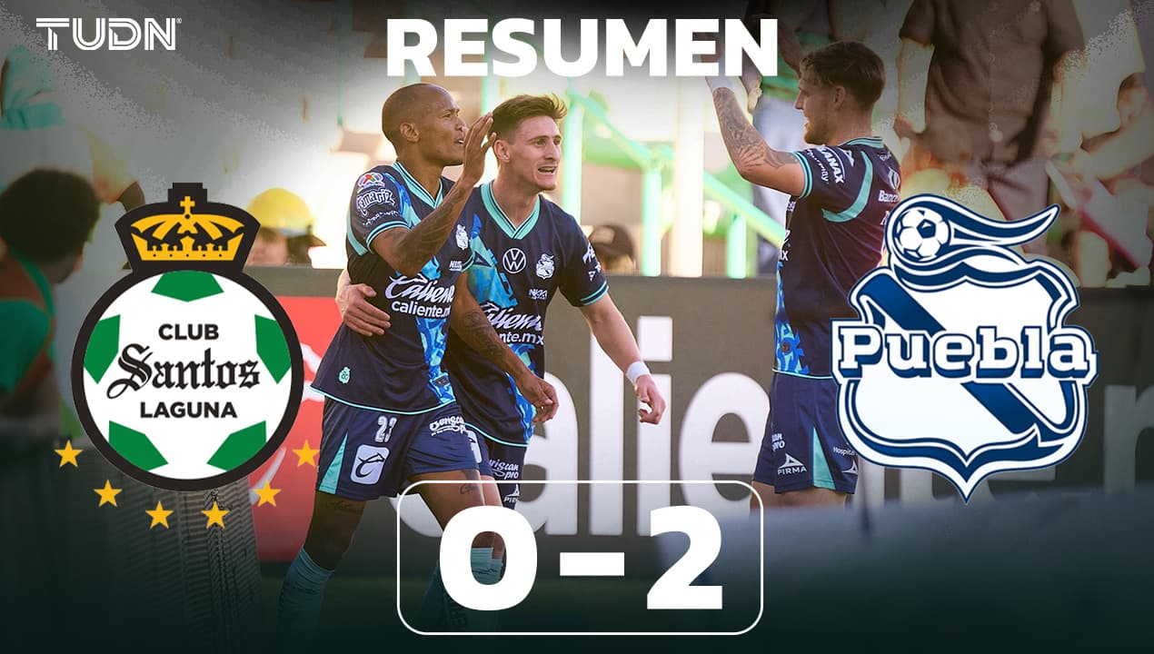 Resumen | Puebla sorprende y se lleva la victoria en su visita al Santos