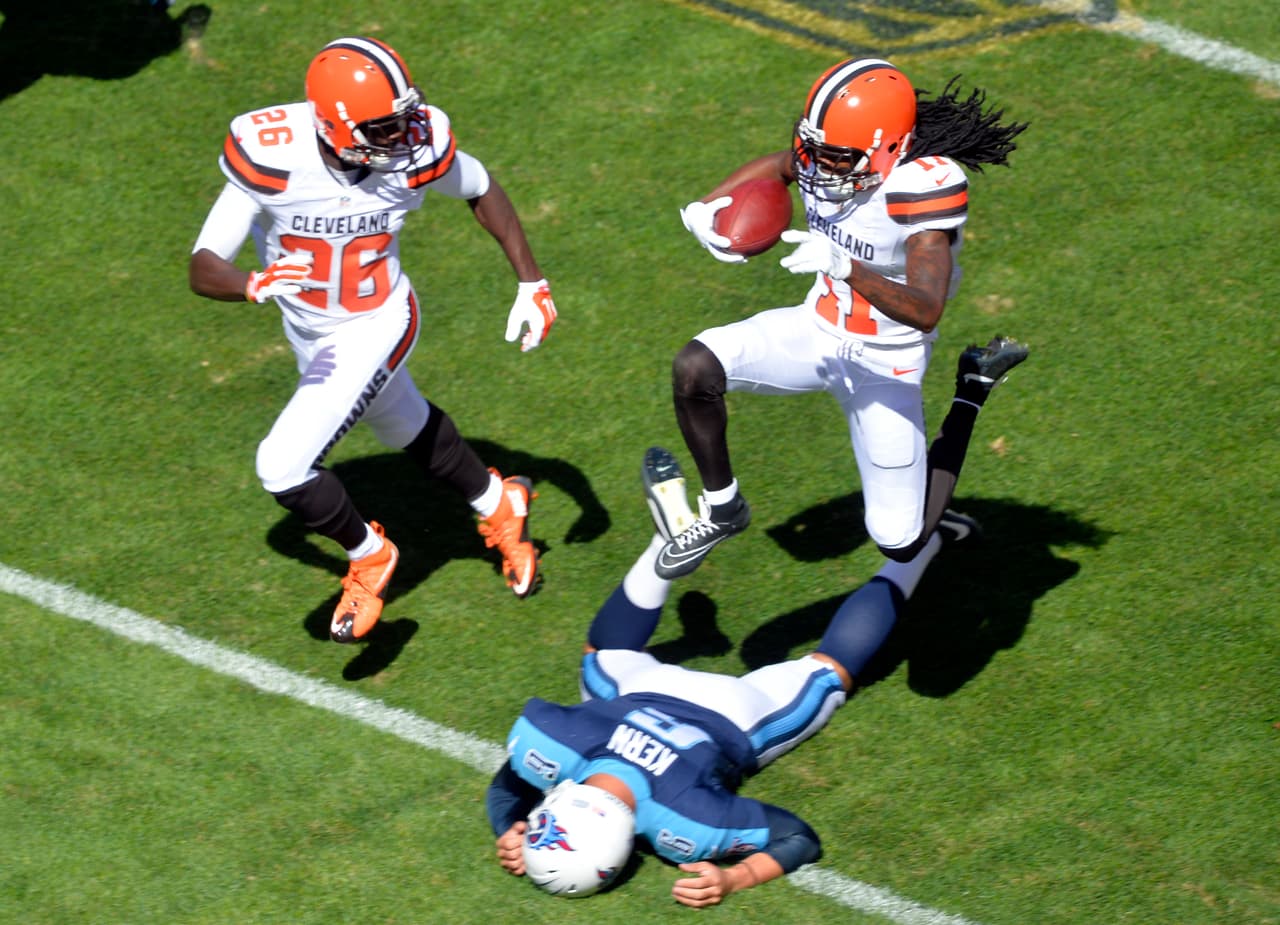 Benjamin, quien consiguió una recepción de 54 yardas para touchdown en la semana 1, es el primer jugador de la NFL con cuatro touchdowns de al menos 50 yardas en los primeros dos juegos de una temporada desde que el miembro del Salón de la Fama JIM BROWN lo hizo en 1963. (Foto: AP-NFL).