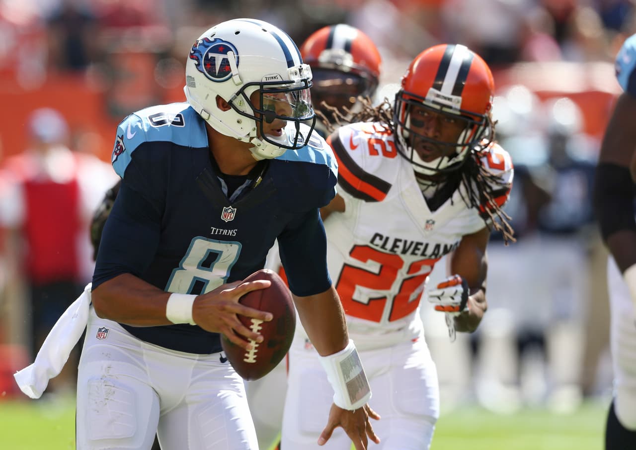 Mariota, quien logró cuatro pases de touchdown en su debut en la NFL en la semana 1, ahora tiene seis pases de touchdown, el mayor número para cualquier jugador de la NFL en los primeros dos juegos de su carrera. (Foto: AP-NFL).