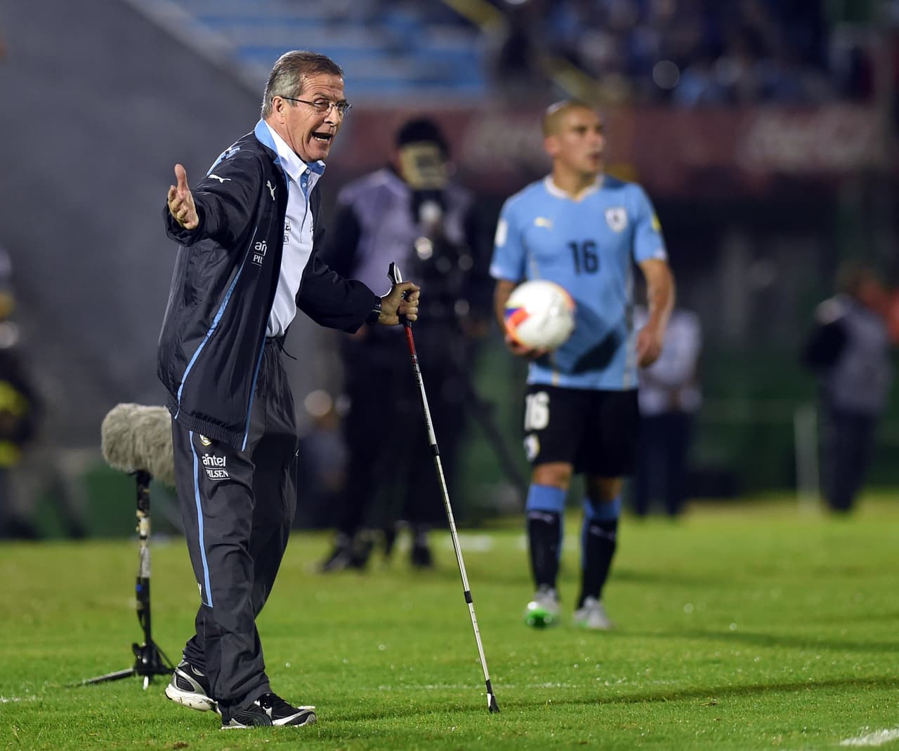 Su entrenador es el uruguayo Óscar Washington Tabárez, un estratega con vasta experiencia que ha dirigido además al Danubio, Montevideo Wanderers y Peñarol de su país, así como a la selección Sub-20 en dos etapas y a los clubes Boca Juniors y Vélez Sarsfield de Argentina, Deportivo Cali de Colombia, Cagliari y Milan de Italia y al Real Oviedo en España.