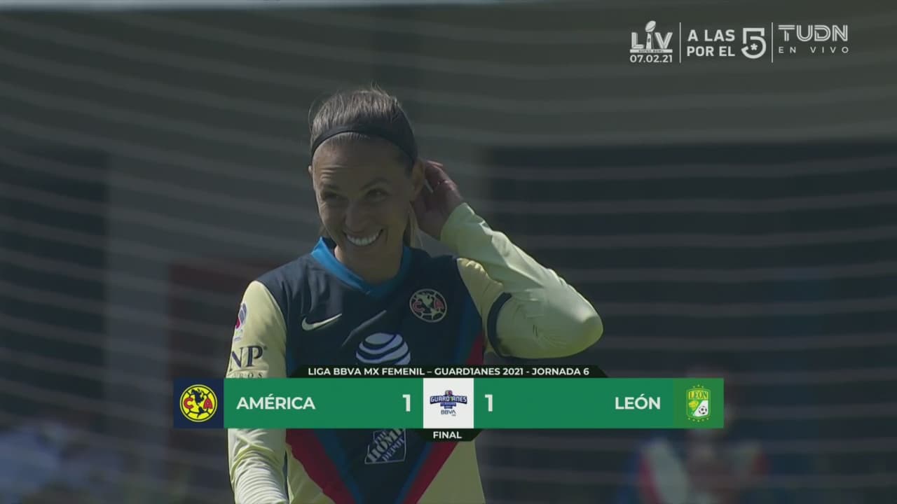 Resumen | ¡Vibrante empate! América iguala 1-1 con León