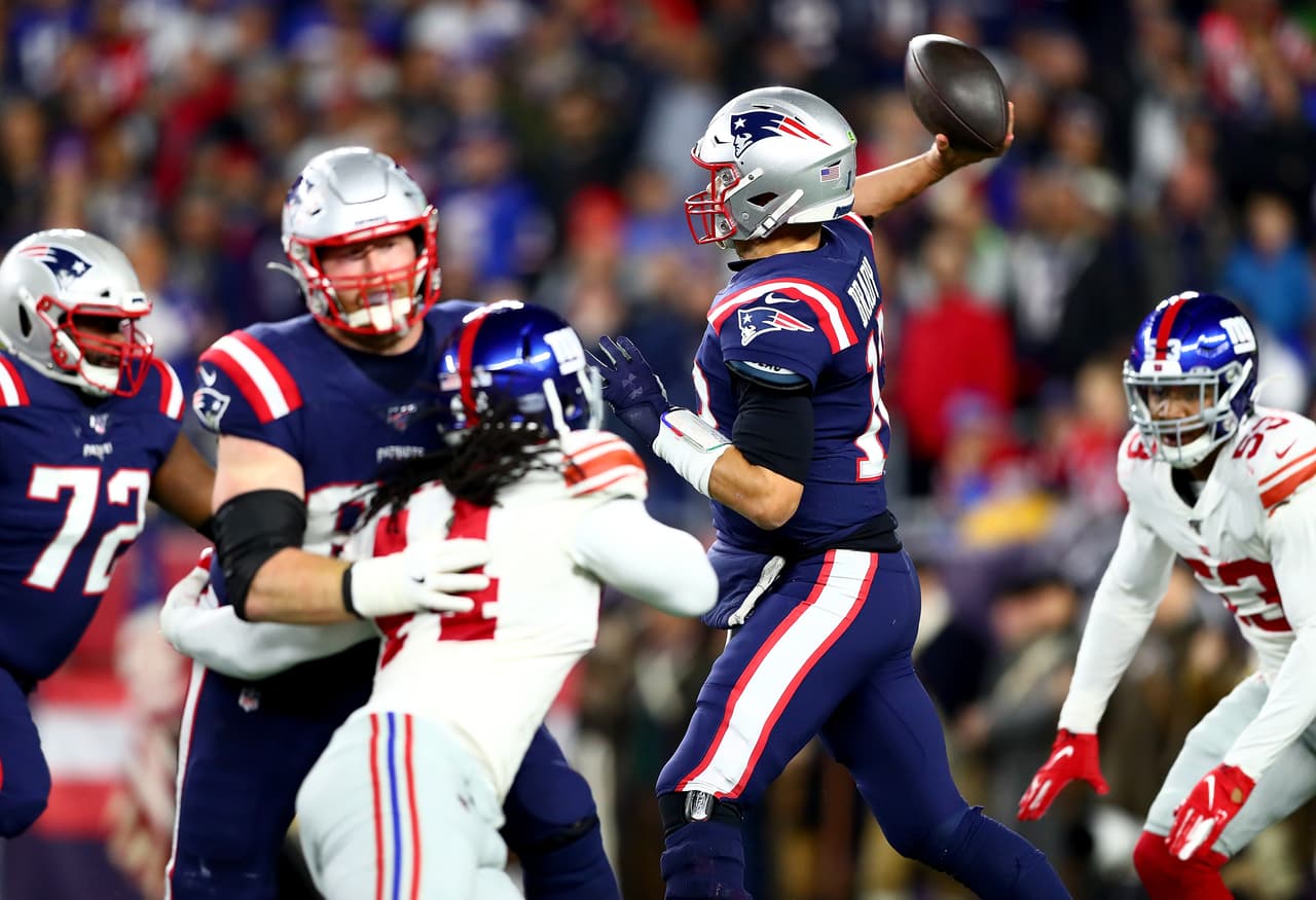 Los Pats siguen con paso perfecto, vencen 35-14 a los New York Giants en el inicio de la Semana 5.