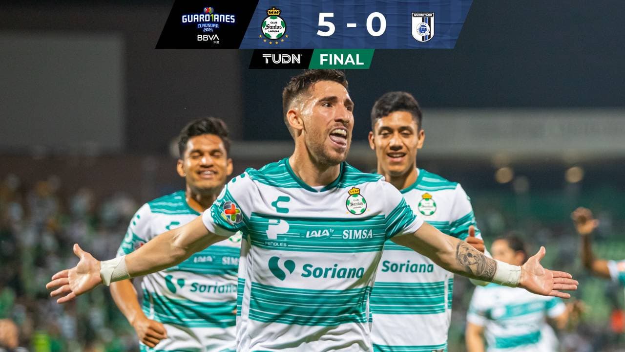Santos 5-0 Querétaro: Goles, resultado y video