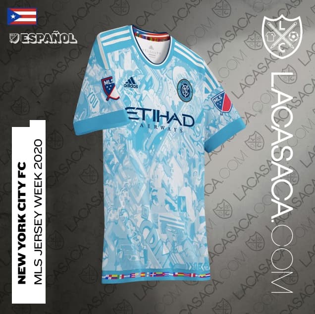 <b>New York City FC = Selección Puerto Rico</b>
<br>La llegada de David Villa a New York City FC en 2015 creó un vínculo sólido entre el equipo de 'la Gran Manzana' y el talento español. Para La Casaca las geniales jugadas del español son asimilables a la locura creativa de Salvador Dalí, el virtuoso artista plástico catalán que conquistó al mundo. 'La persistencia de la memoria' (el cuadro con los relojes derretidos) está expuesto en el MoMA de Nueva York y puede rastrearse en esta playera.