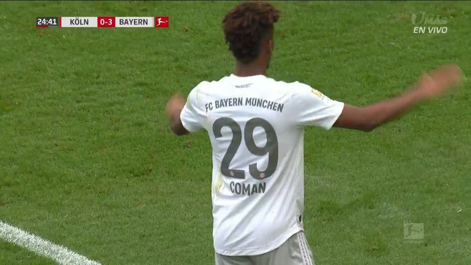 Tiro desviado de Kingsley Coman