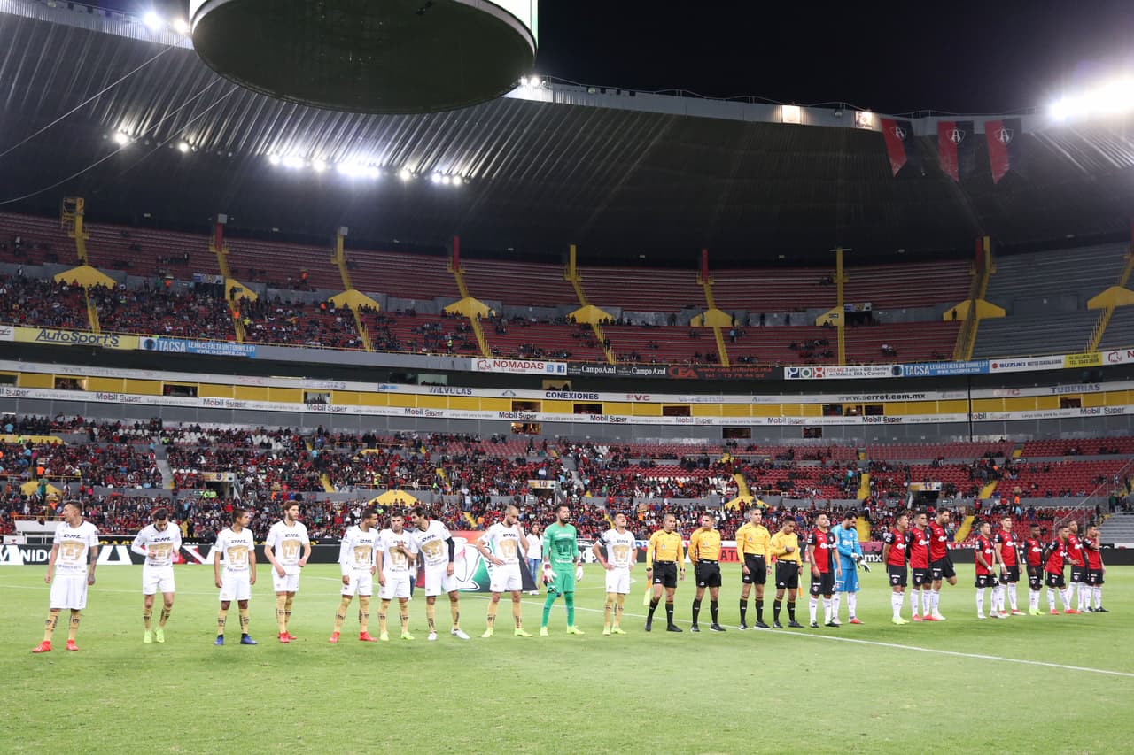 En el Estadio Jalisco, por la Jornada 4 de la Copa MX, se midieron los Rojinegros del Atlas ante los Pumas de la UNAM ante una entrada regular.