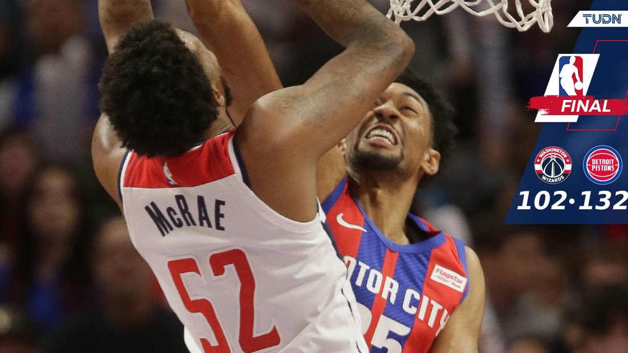 Pistons somete fácil a los Wizards