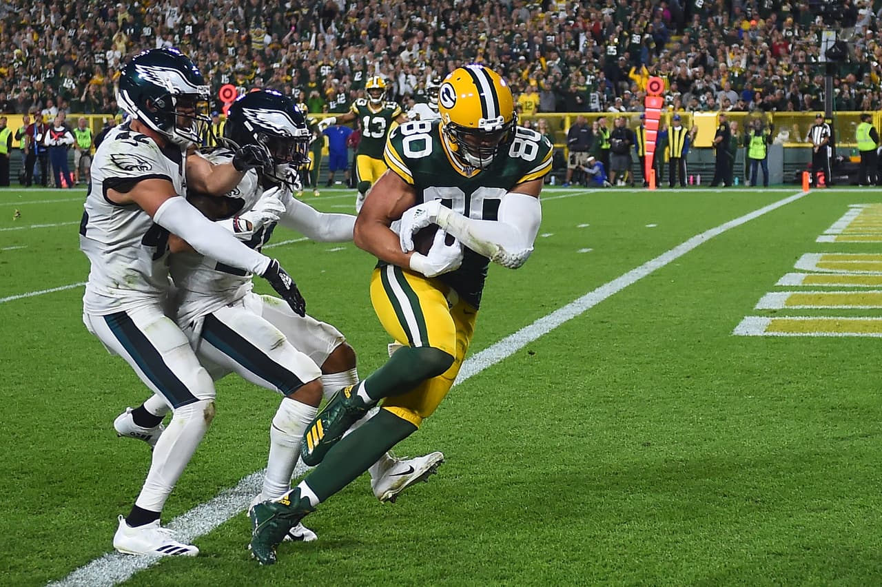Se acabó la buena racha de los Gren Bay Packers, Philadelphia Eagles ganan 34-27 en un juego accidentado y marcado por las lesiones.