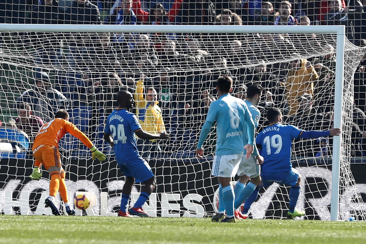 Así fue como, al minuto 17 del segundo tiempo, Jorge Molina puso el 2-1 a favor de Getafe tras pase de Jaime Mata.