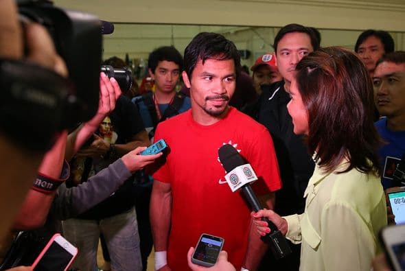 Manny Pacquiao entrena