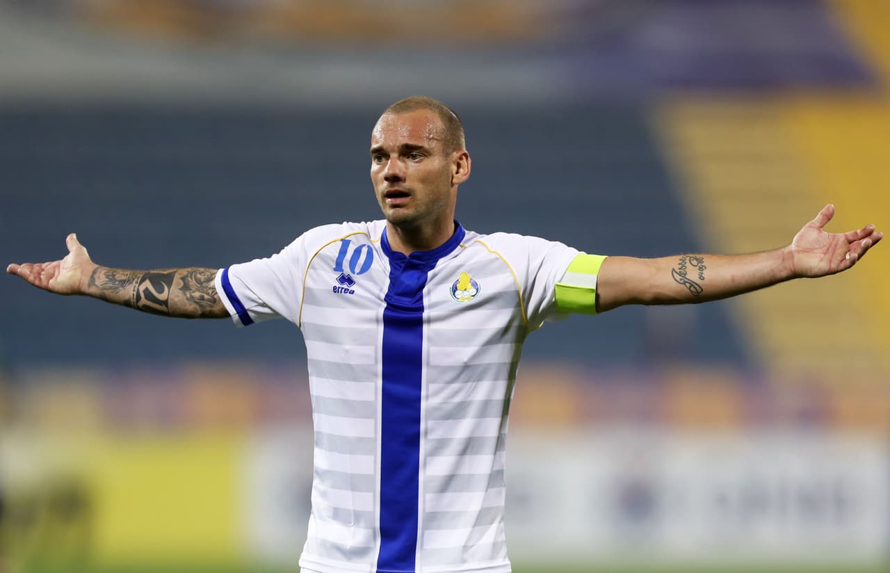 El cambio físico del neerlandés Wesley Sneijder a través de los años.