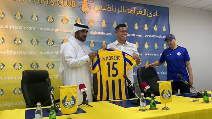 Presentan a Héctor Moreno en Qatar