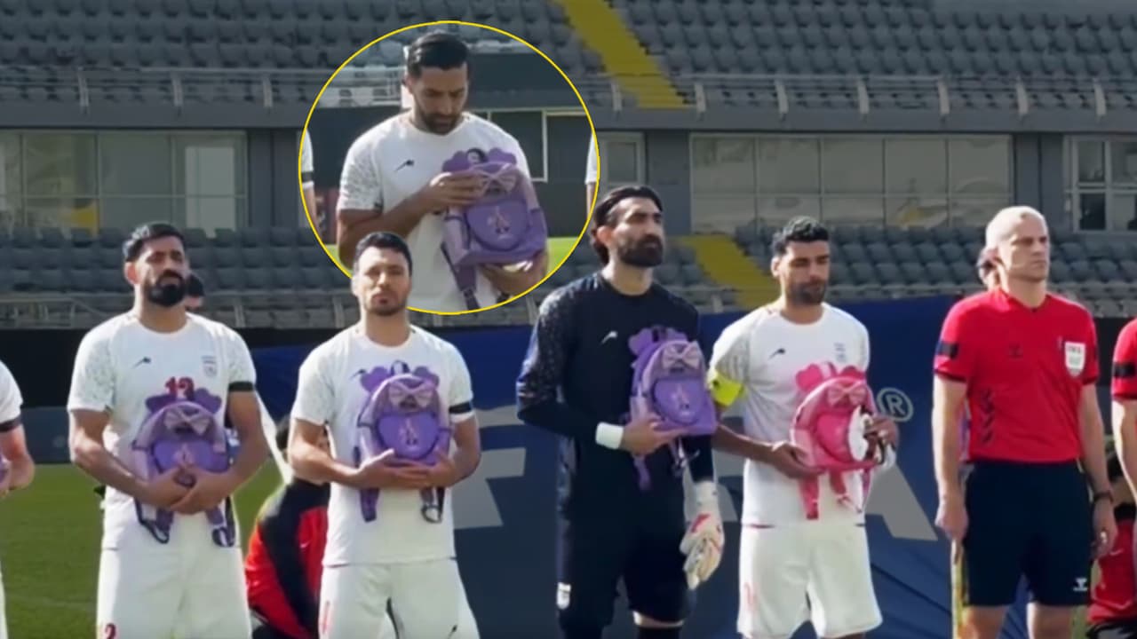 Selección de Irán realiza emotivo homenaje a niños que murieron en bombardeo