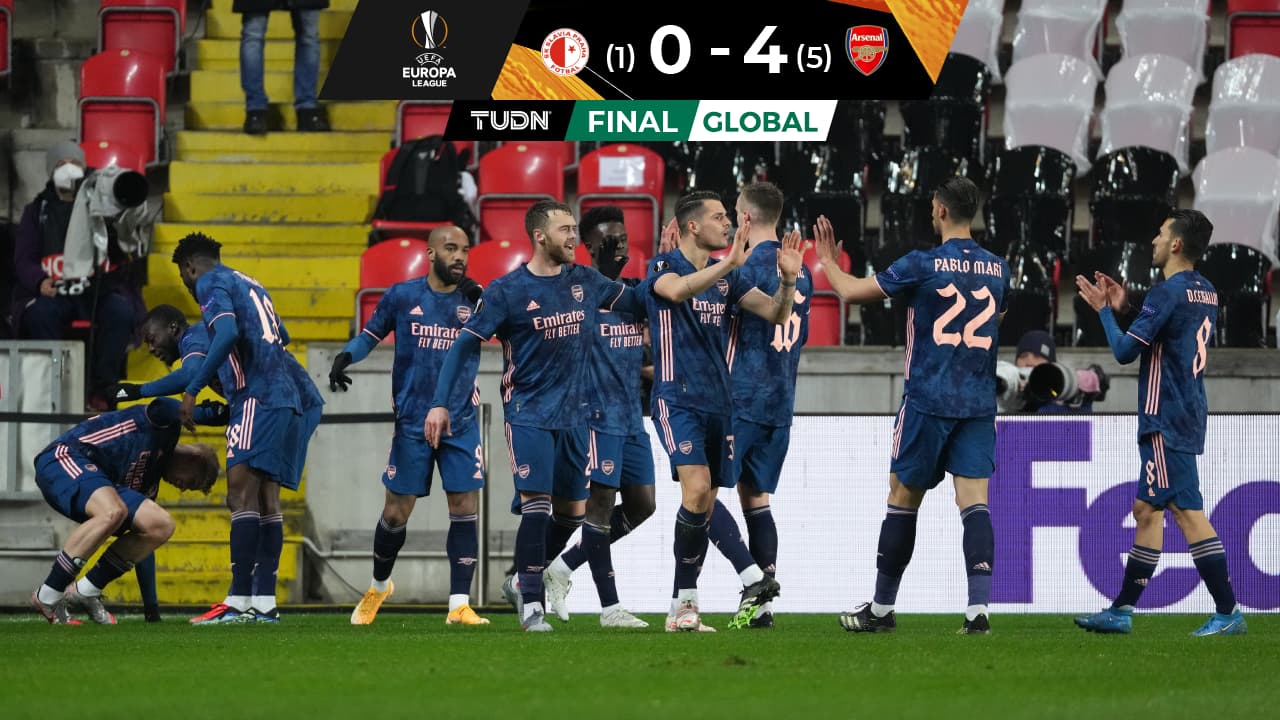 Arsenal vence al Slavia Praga y avanza a Semifinales de la Europa League