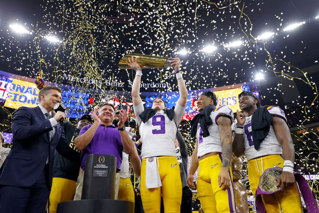 Así fue la celebración de LSU tras coronarse campeón de la NCAA sobre Clemson, con una actuación destacada de Joe Burrow.