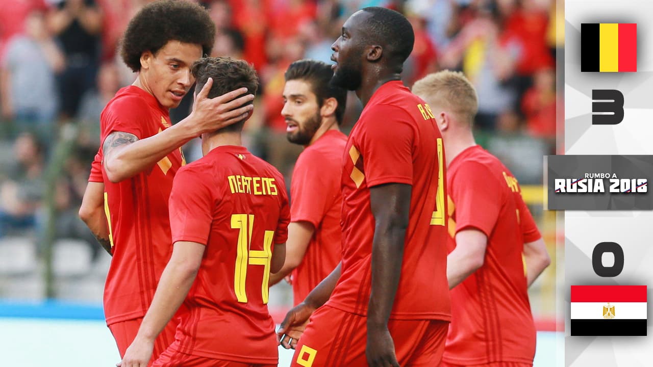 En fotos: Bélgica da un golpe de autoridad premundialista con triunfo 3-0 contra Egipto