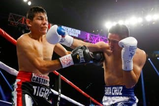 Leo Santa Cruz se impuso a José Cayetano, que fue un 'Tigre' pero muy cachorro
