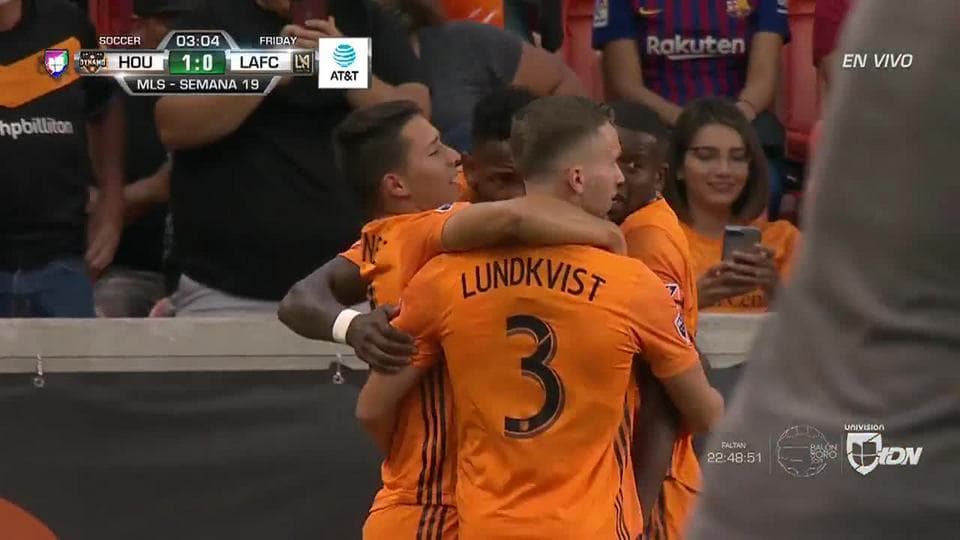 ¡GOOOL! Romell Quioto anota para Houston Dynamo