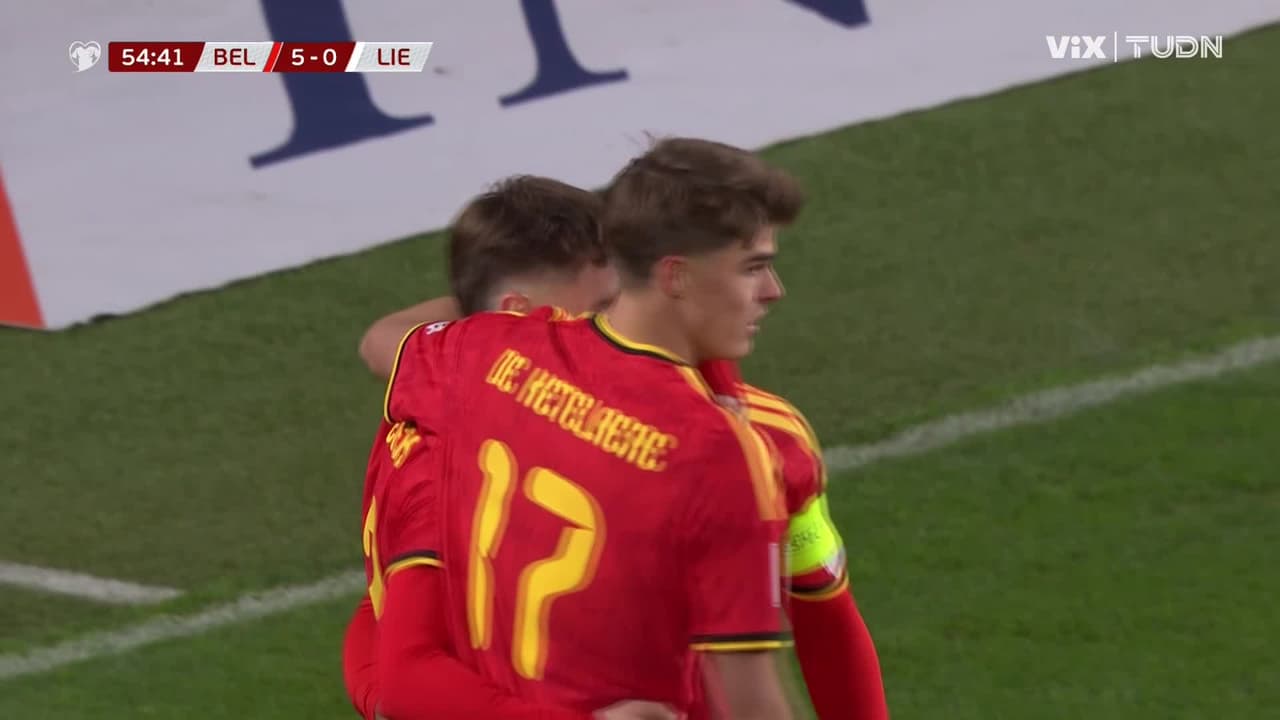 Saelemaekers firma el 0-5 y Bélgica completa una goleada aplastante en los Qualifiers