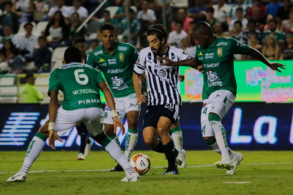 La marca de León se vio diezmada a partir de la expulsión de Aquino, por lo que Monterrey buscó con más ganas el gol.