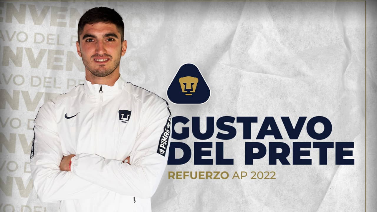 Pumas presenta oficialmente a su delantero Gustavo del Prete